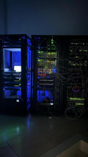 server room at night 